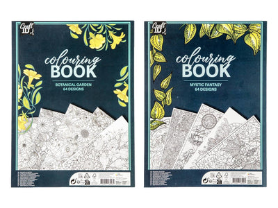 Livre de coloriage Craft id 29,7x22cm, 32 feuilles 2ass