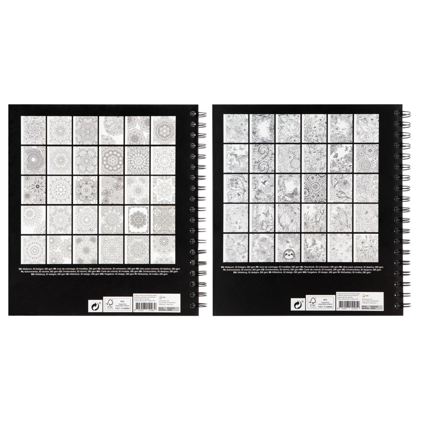 Livre de coloriage d'identification artisanale 22,8x25,3x1,8cm