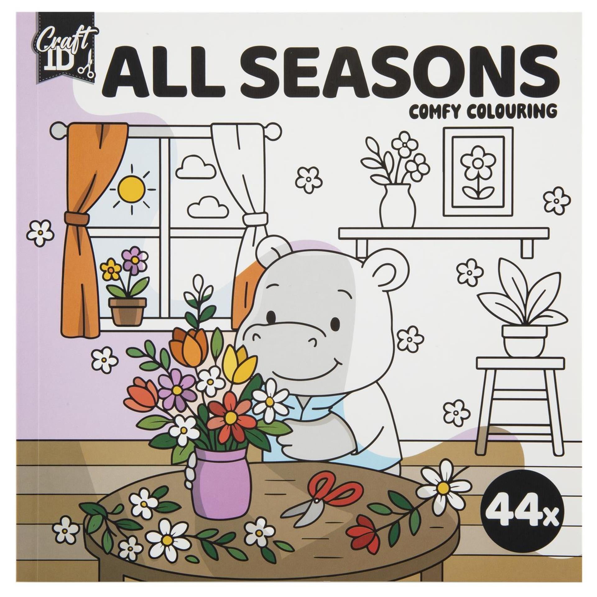 Livre de coloriage de groupe d'artisanat créatif mignon et confortable