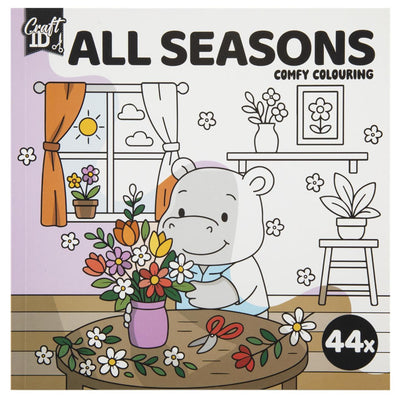 Livre de coloriage de groupe d'artisanat créatif mignon et confortable