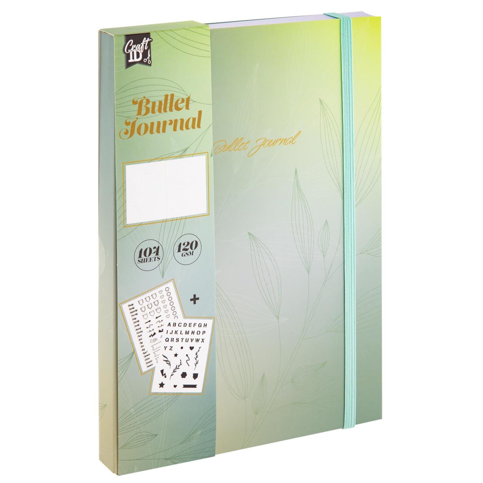 Bullet journal d'identification d'artisanat 104 pages