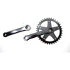 Crank Set 36 tands 127 mm Longueur de manivelle noire 1836127stzw