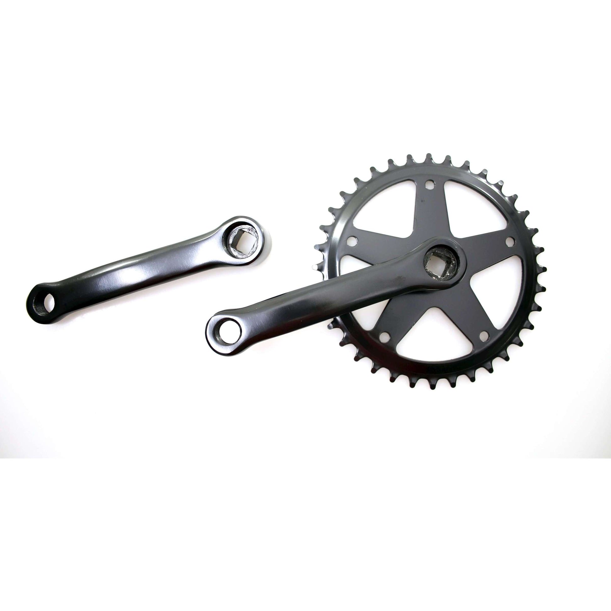 Crank Set 36 tands 127 mm Longueur de manivelle noire 1836127stzw