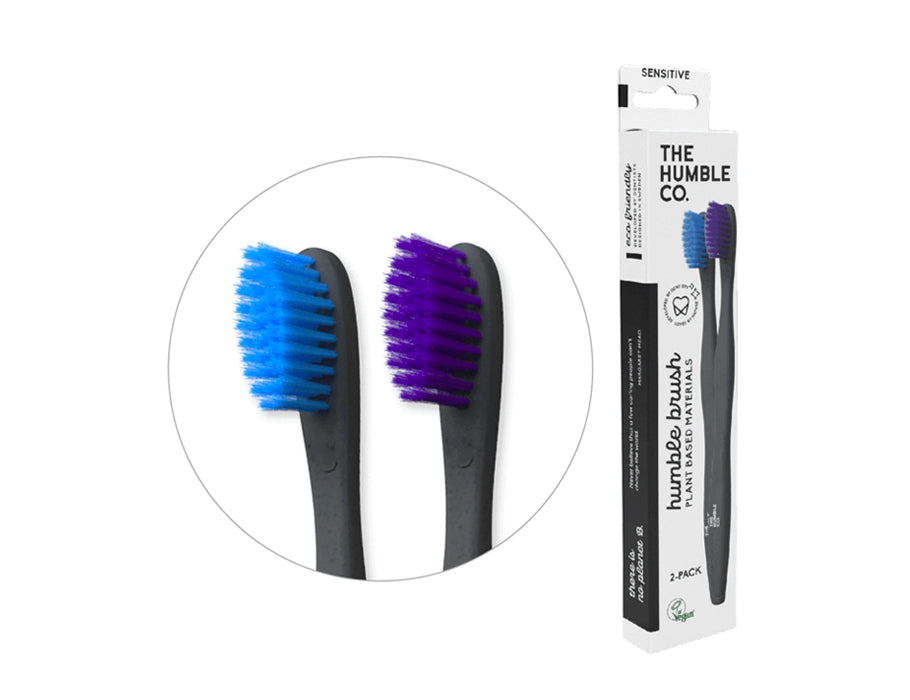 The Humble Co. Brosses à dents à base de plante bleue violette 2 pièces