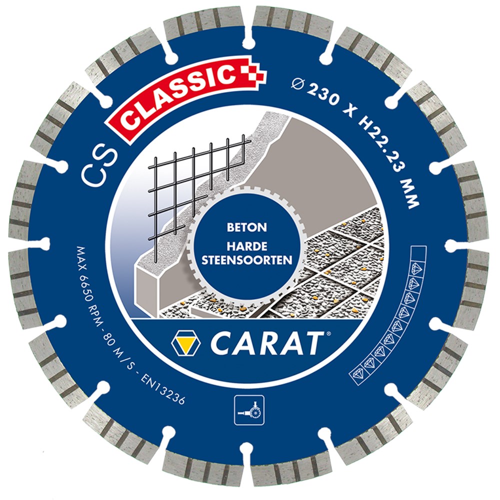 Lame de scie diamantée Carat ø115 cs béton classique