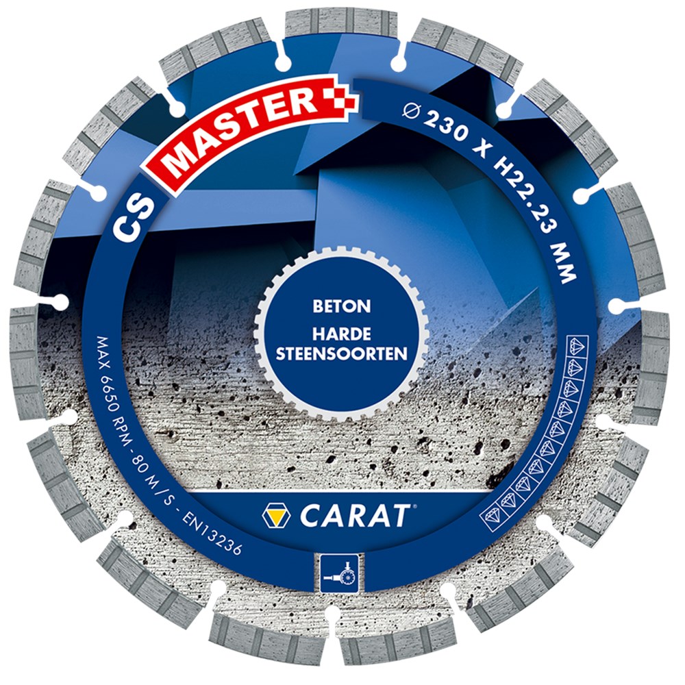 Lame de scie diamantée Carat ø140 cs master béton