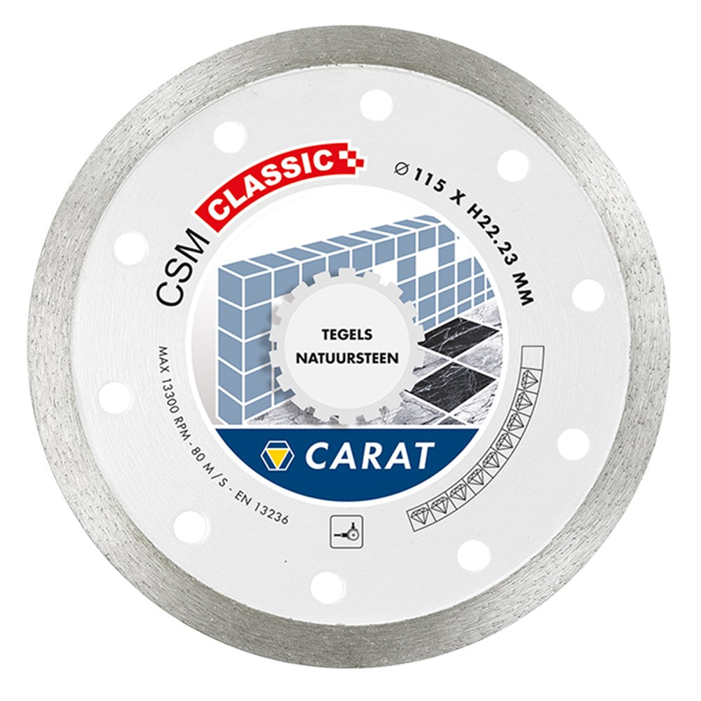 Lame de scie diamantée Carat ø115 csm carrelage classique
