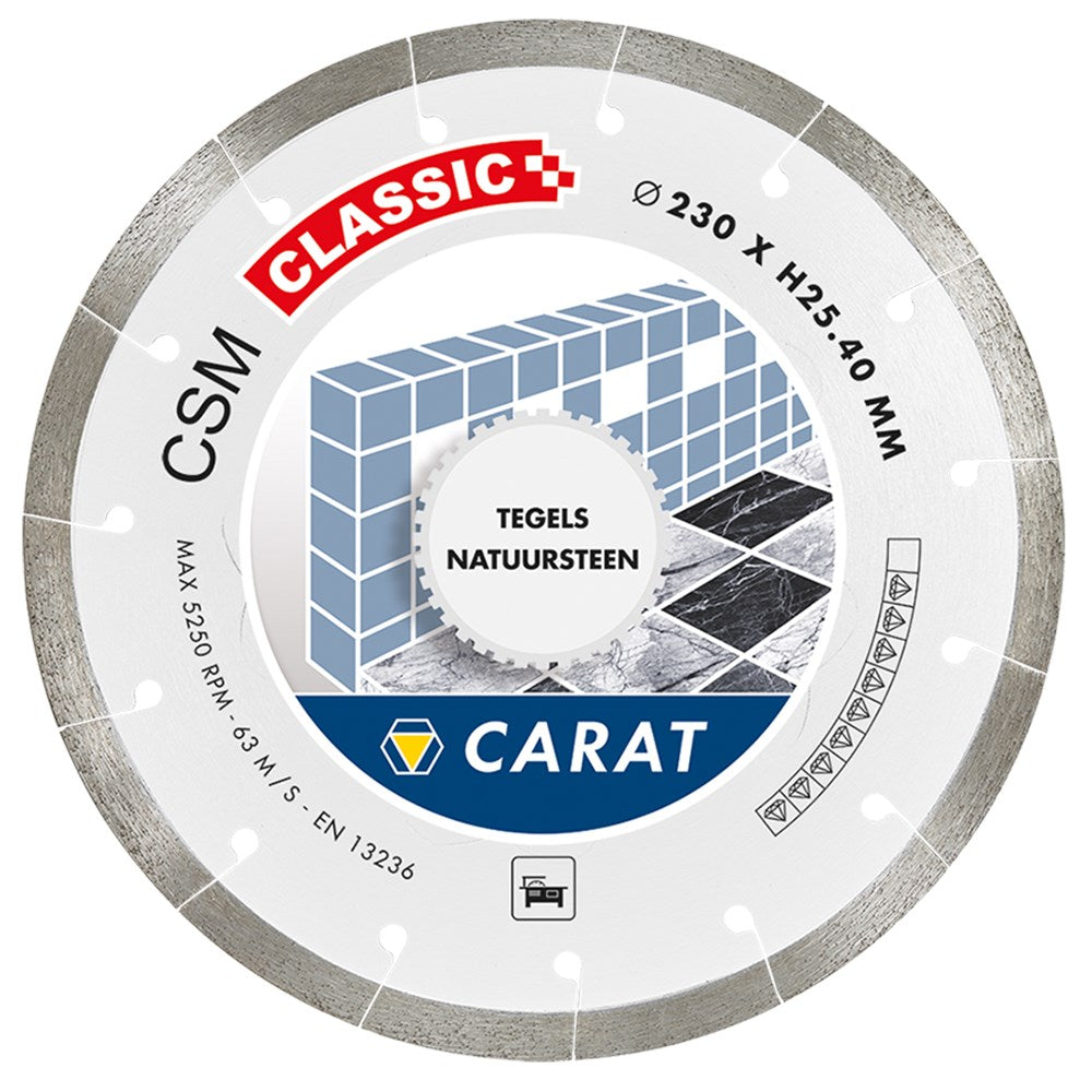 Lame de scie diamantée Carat ø350x30 csm carrelage classique
