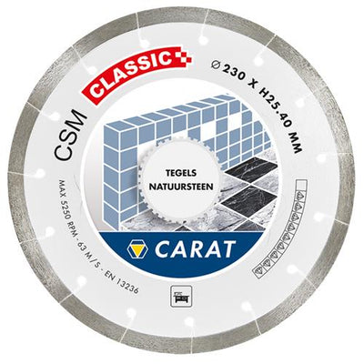 Lame de scie diamantée Carat ø230x25,4 csm carrelage classique
