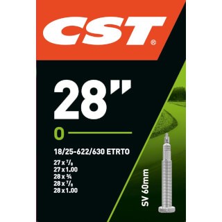 CST Chambre à air sv15 race 28 inch 18 25-622 sv 60 mm extra long 071505