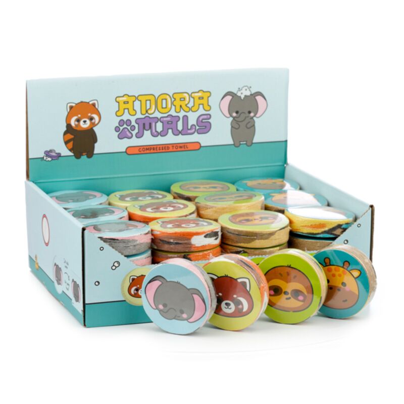 Adoramals Animaux sauvages serviette de voyage compact
