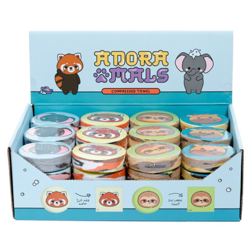 Adoramals Animaux sauvages serviette de voyage compact