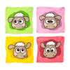 Kawaii shaun le bois de voyage compact de moutons