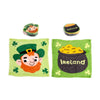 Serviette de voyage compacte Irish Gnome Lucky Gnome Klaverblad