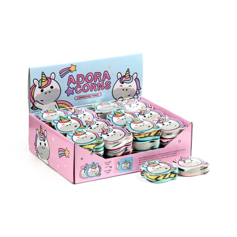 La serviette de voyage compacte Unicorn d'Adoracorn