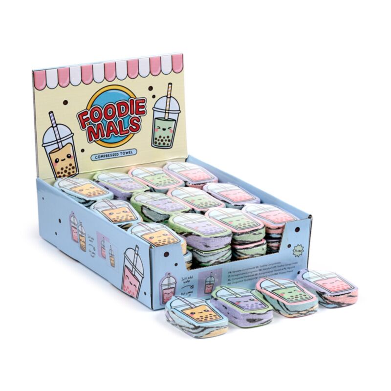 Foodiemals Bubble Tea Compact Travel Towel