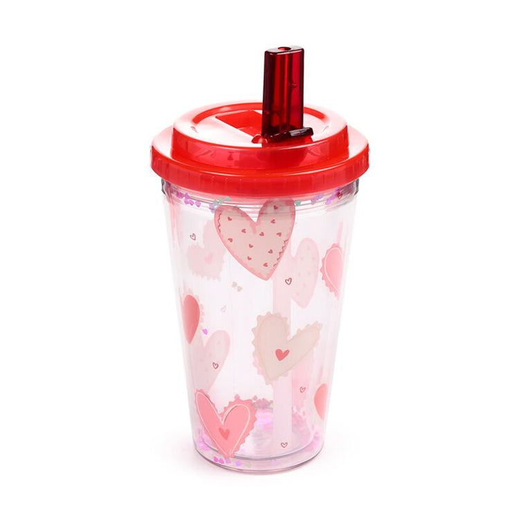 Tasse à double paroi durable et incassable Amore Hearts