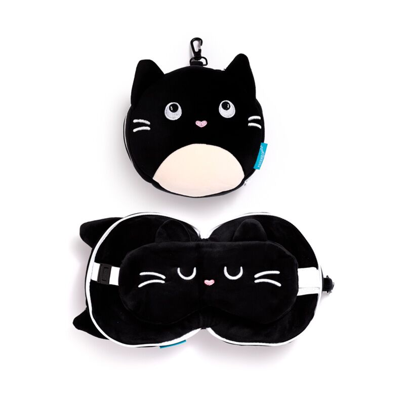 RelaxEazzz Feline Fine Autour de voyage de voyage Masque de sommeil