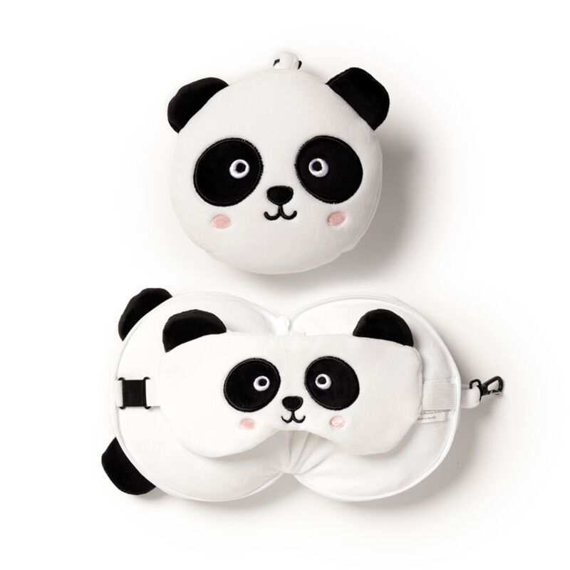 Panda RelaxEazzz autour du masque de sommeil de voyage de voyage
