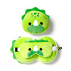 RelaxEazzz Dinosaurus autour du coussin de voyage Masque de sommeil