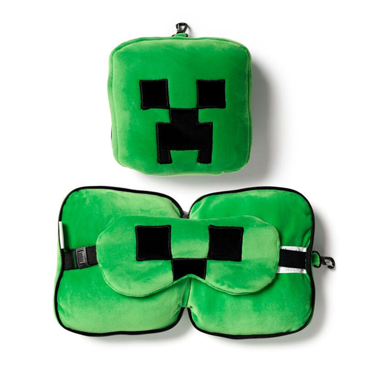 RelaxEazzz Minecraft Creeper Around Travel Cushion Sleeping Mask