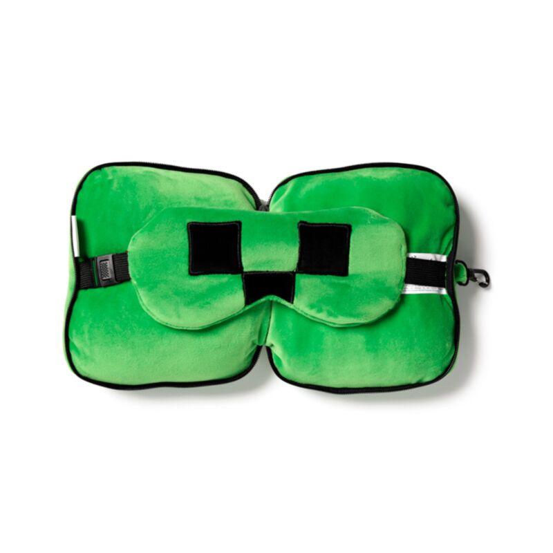 RelaxEazzz Minecraft Creeper Around Travel Cushion Sleeping Mask
