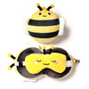 RelaxEazzz Adorabugs sur le masque de couchage du coussin de voyage