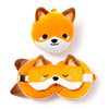 RelaxEazzz Adoramals Finnick de Vos autour du Masque de sommeil du coussin de voyage