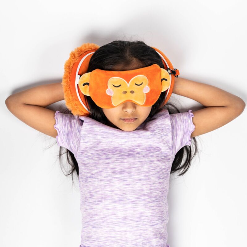 RelaxEazzz Adoramals Orangutang autour du Masque de sommeil