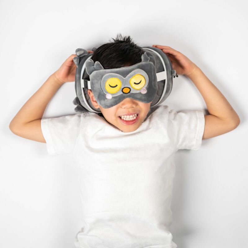 RelaxEazzz Adoramals Winston de Owl Autant Travel Pillow Sleeping Mask