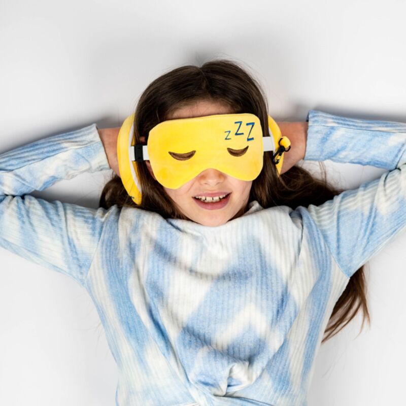 RelaxEazzz Snoozie la tête endormie autour du coussin de voyage Masque de sommeil
