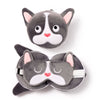 RelaxEazzz French Bulldog autour de Masque de couchage du coussin de voyage