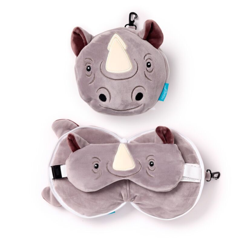 Rhino relaxezezzz autour du coussin de voyage Masque de sommeil