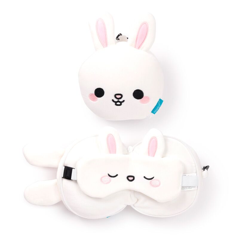 RelaxEazzz Adoramals Frances Het Rabbit autour du Masque de sommeil de voyage