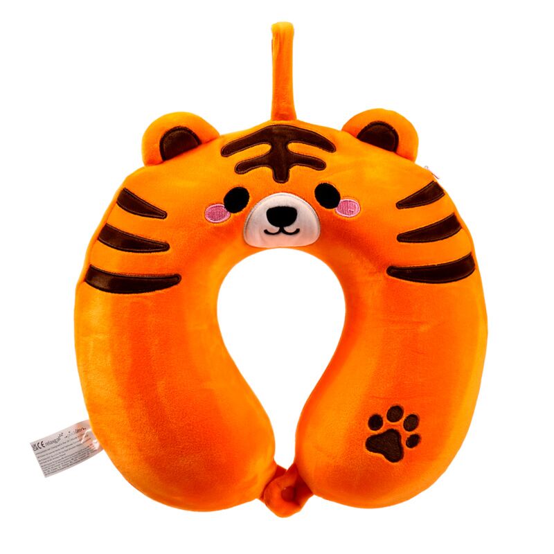 RelaxEazzz Tiger Adoramals Pluche Memory Foam Neck Oread
