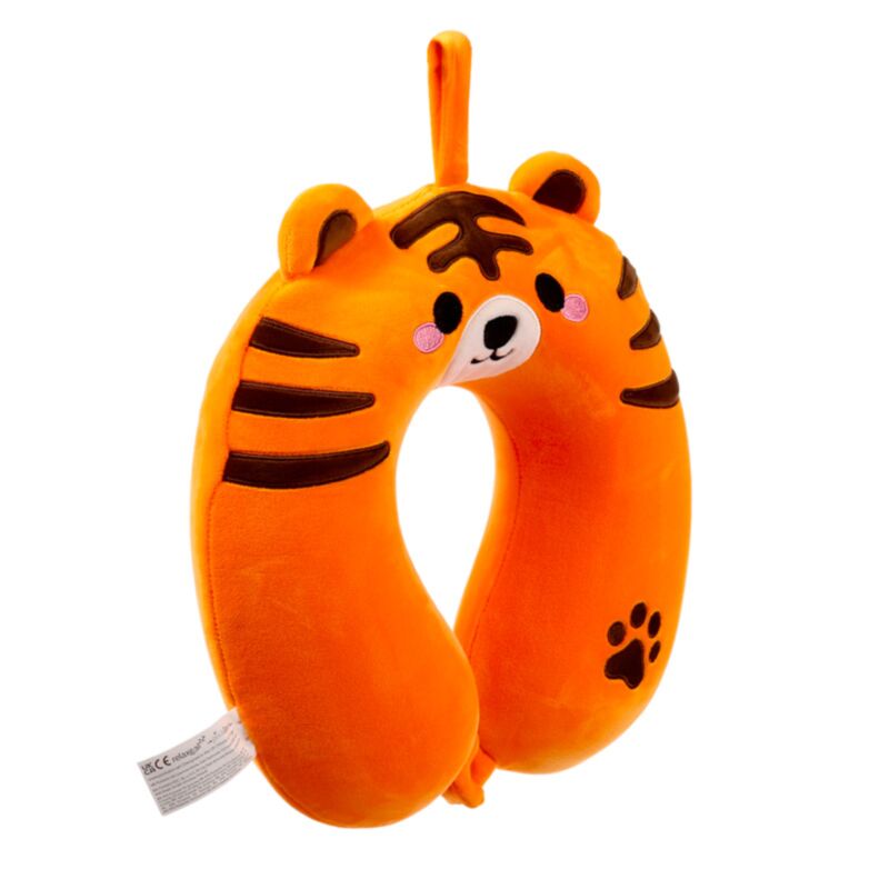 RelaxEazzz Tiger Adoramals Pluche Memory Foam Neck Oread