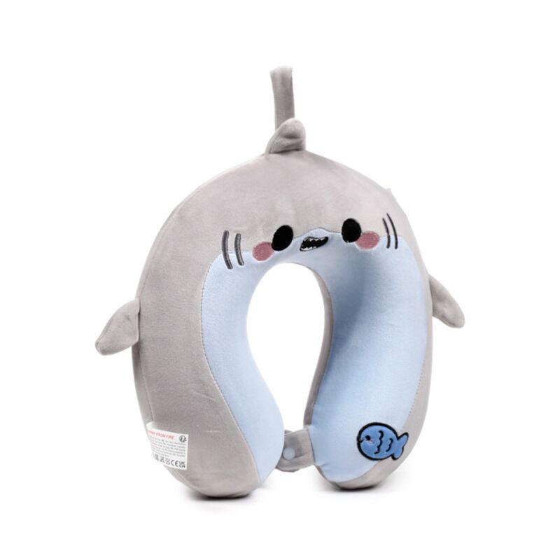 Relaxeazzz Archie de Haai Adoramals Pluche Memory Foam Neck Cushion