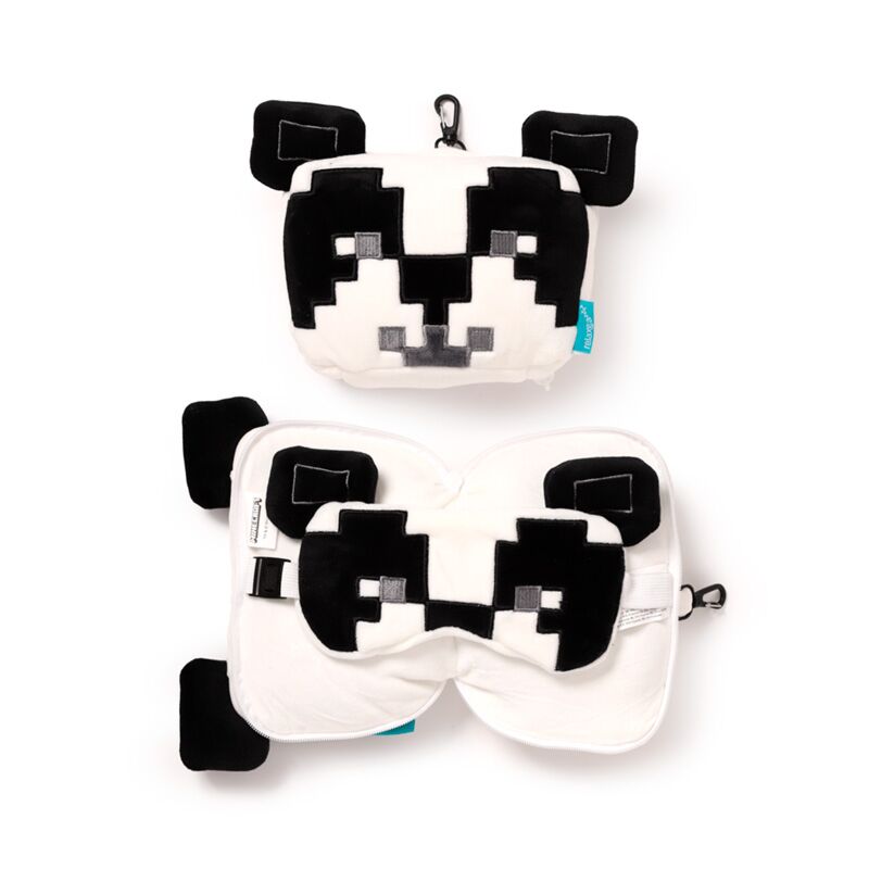 RelaxEazzz minecraft panda autour du masque de sommeil du coussin de voyage