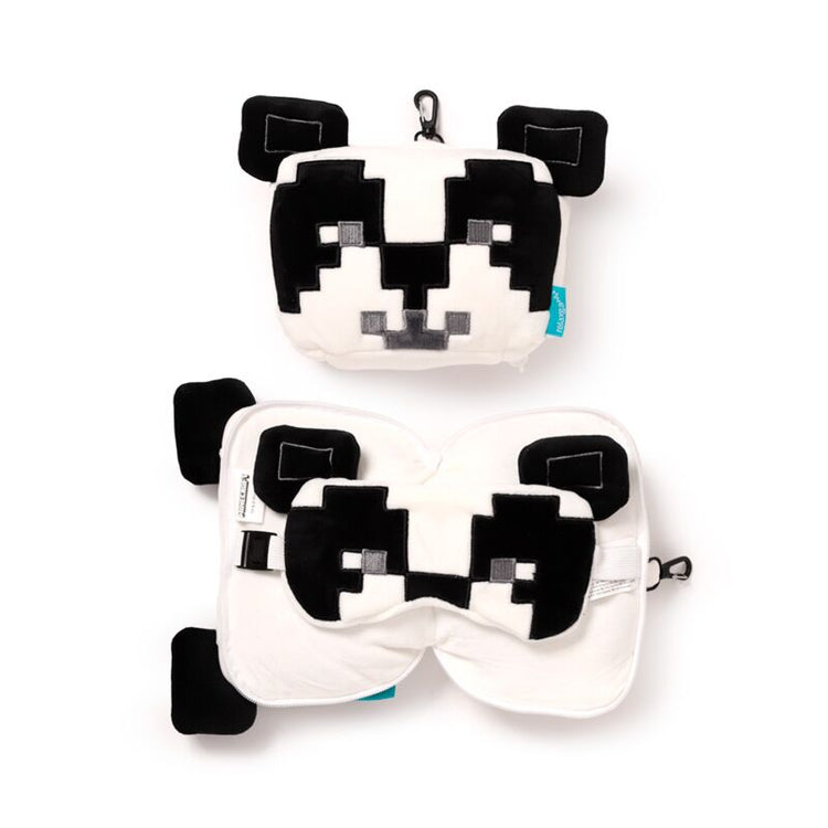 RelaxEazzz minecraft panda autour du masque de sommeil du coussin de voyage