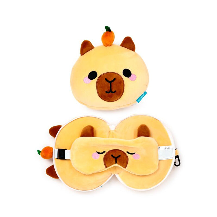 Relaxeazzz Duke le masque de sommeil oreiller de voyage Capybara