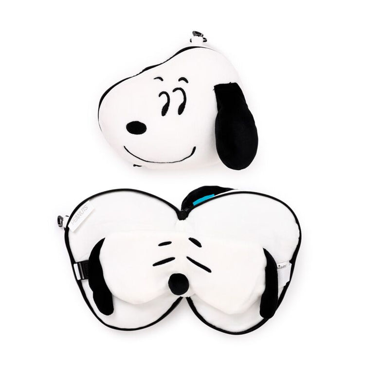 Masque de sommeil pour oreiller de voyage Relaxeazzz Peanuts Snoopy