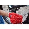 gant de lavage microfibre rouge