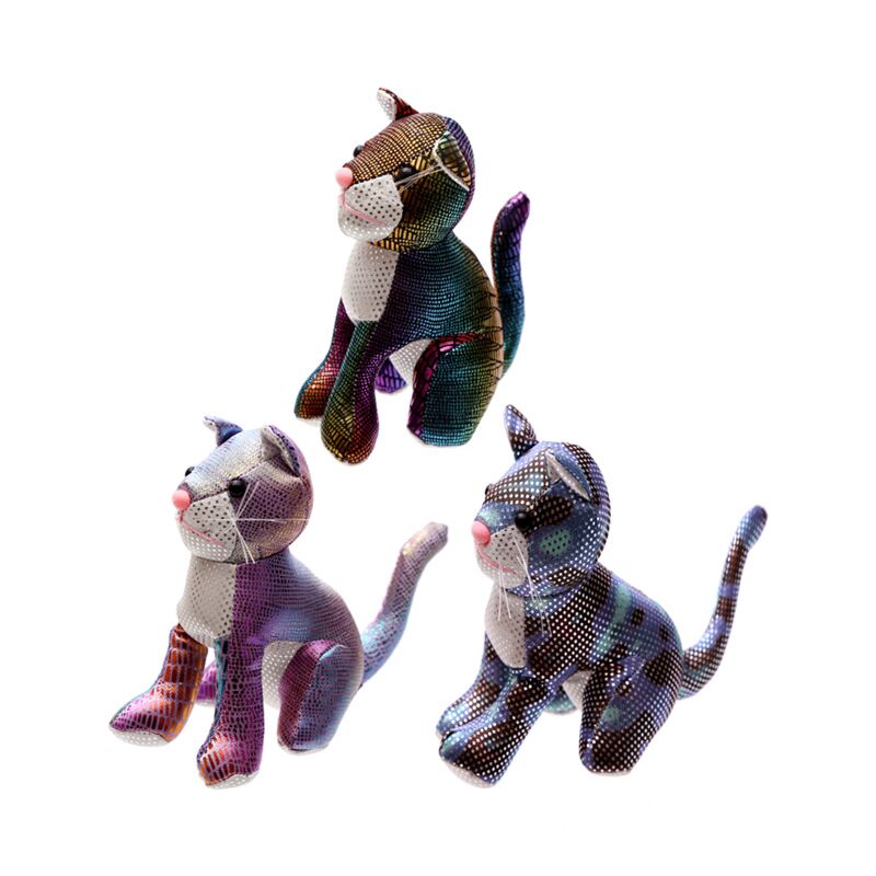 Chat animal étreint les animaux de sable 15 cm
