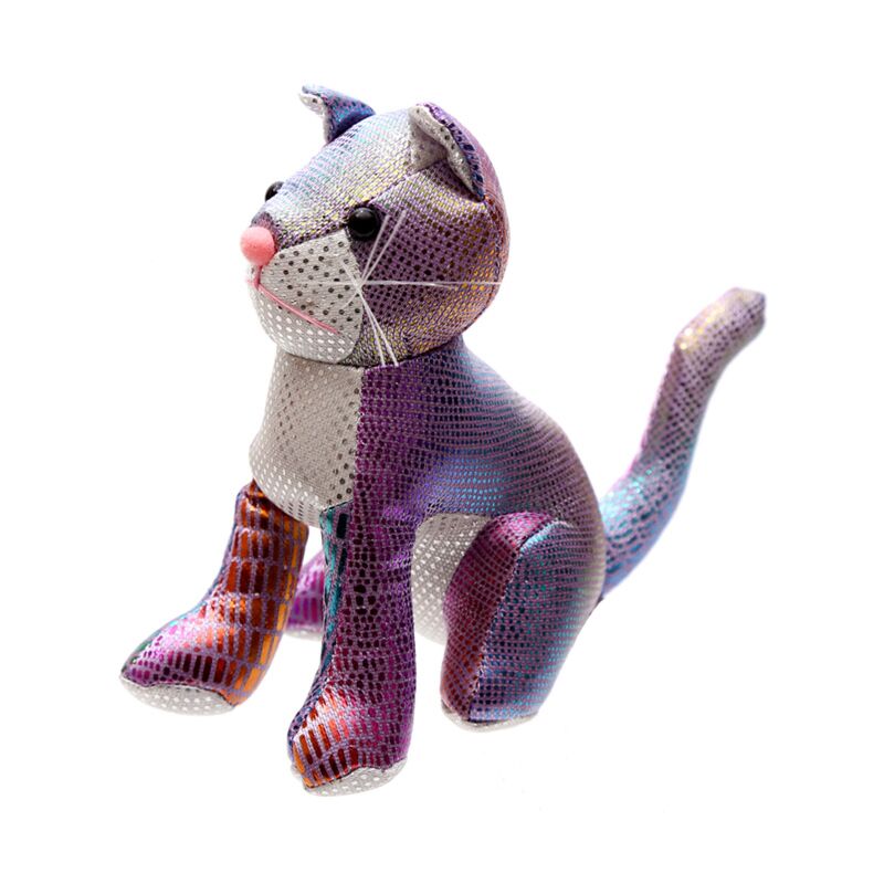 Chat animal étreint les animaux de sable 15 cm