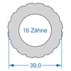 Outil de cycle cycplus.tool 2 faces T16 39.0 T10 27.8