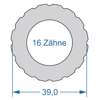 Outil de cycle cycplus.tool 2 faces T16 39.0 T10 27.8