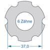 Outil de cycle cycplus.tool 2 faces T6 37.0 T20 32.0