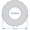 Outils de cycle cycplus.tool 1 faces t16 51.0