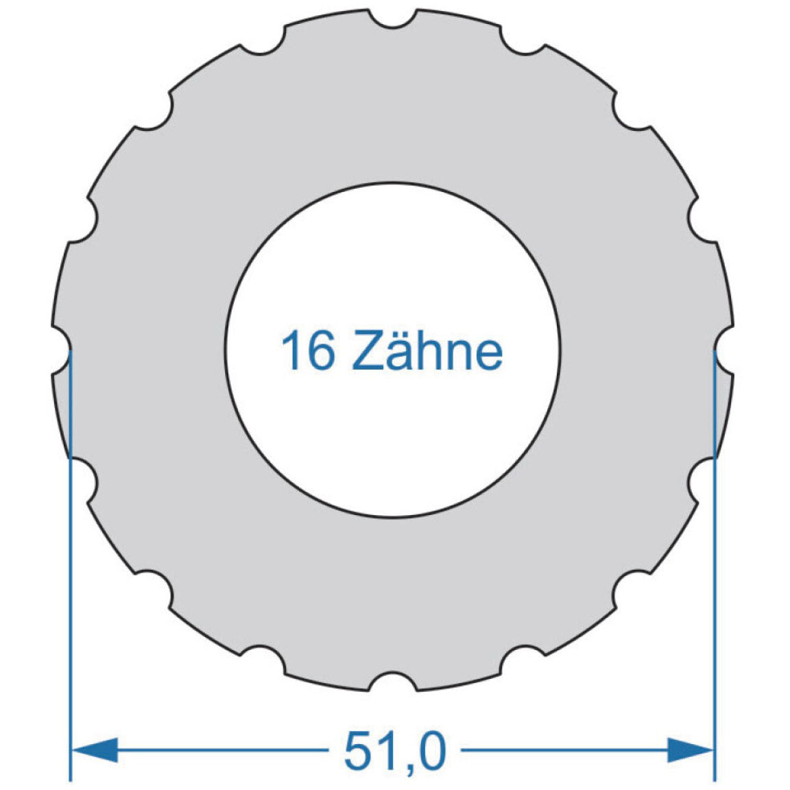 Outils de cycle cycplus.tool 1 faces t16 51.0