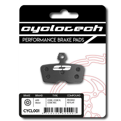 Plaquette de frein à disque Cyclo tech prodisc kevlar sram code r